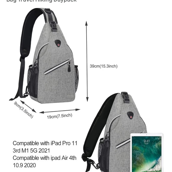 Black Sling Backpack - Picture 6 of 6